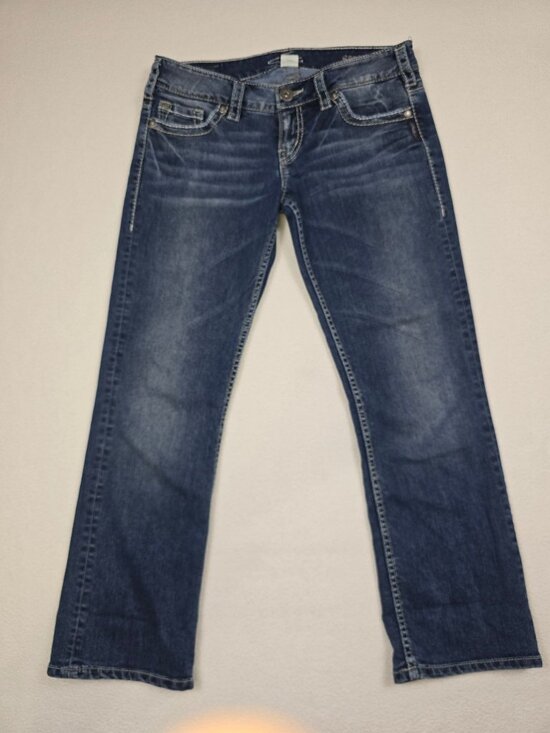 Silver Jeans Denim - Silver Jeans Santorini W28 Crop Denim Womens Jeans